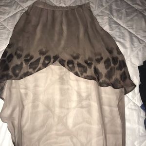 High low skirt